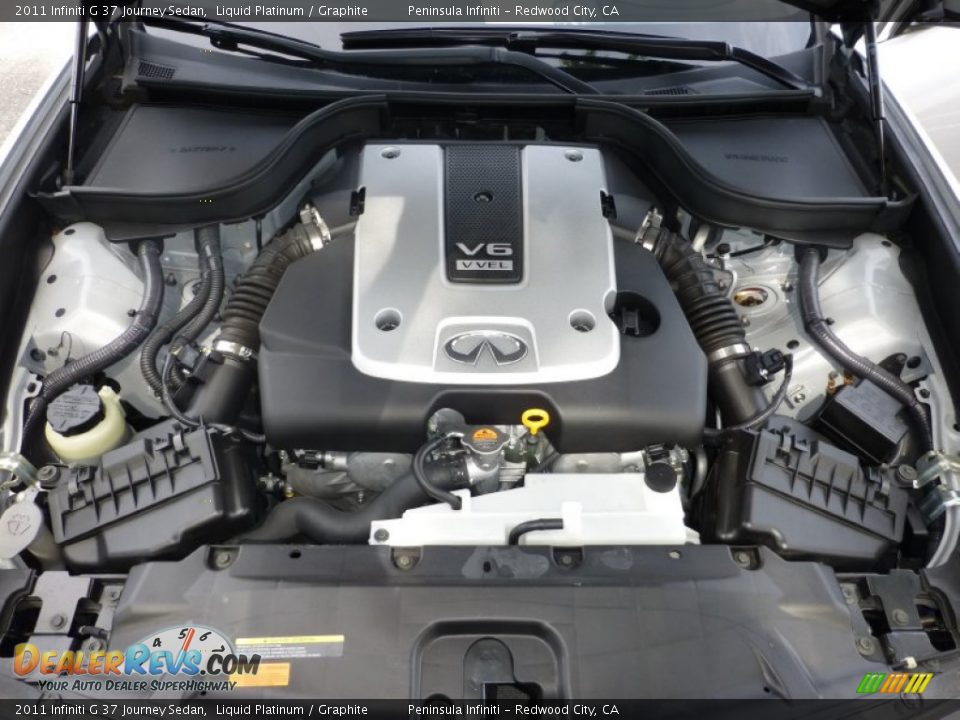 2011 Infiniti G 37 Journey Sedan Liquid Platinum / Graphite Photo #26