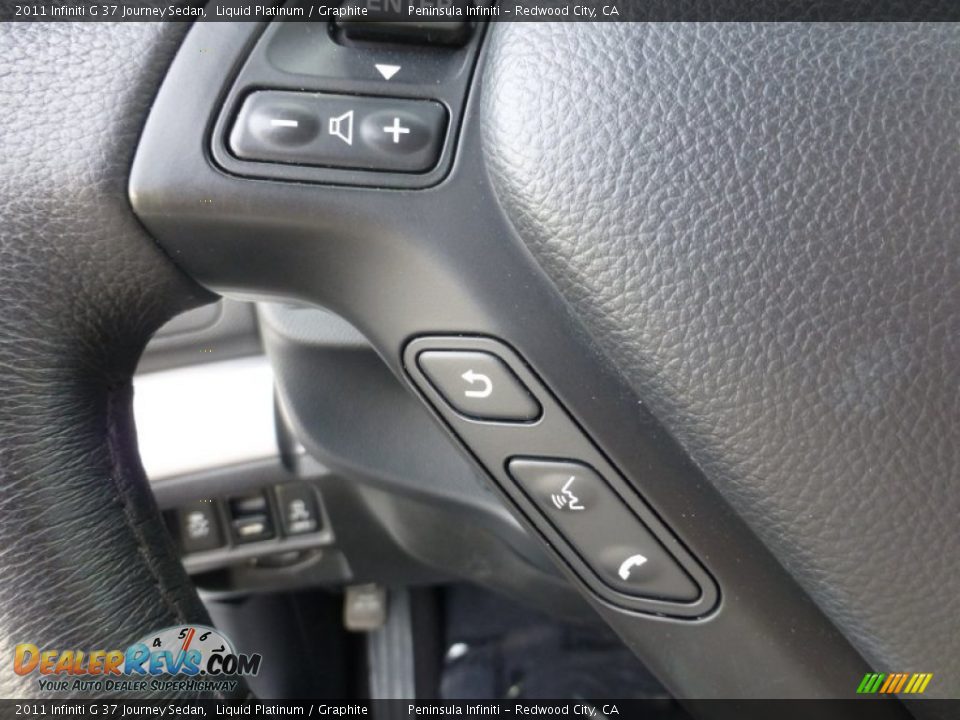 2011 Infiniti G 37 Journey Sedan Liquid Platinum / Graphite Photo #30