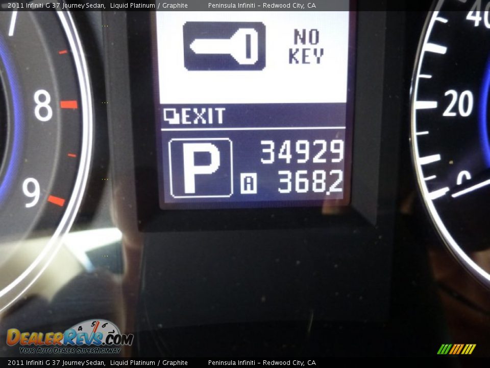 2011 Infiniti G 37 Journey Sedan Liquid Platinum / Graphite Photo #31