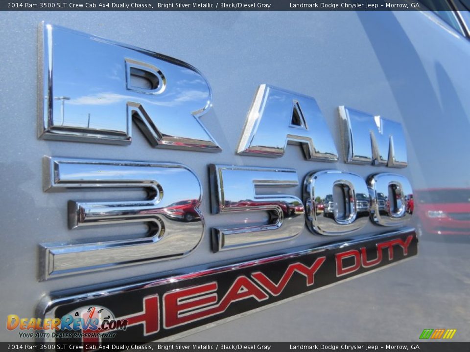 2014 Ram 3500 SLT Crew Cab 4x4 Dually Chassis Bright Silver Metallic / Black/Diesel Gray Photo #6