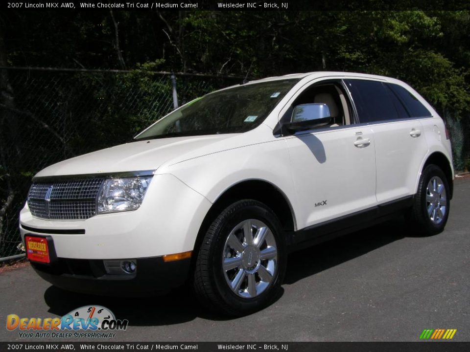 2007 Lincoln MKX AWD White Chocolate Tri Coat / Medium Camel Photo #1
