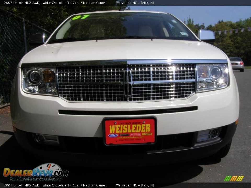 2007 Lincoln MKX AWD White Chocolate Tri Coat / Medium Camel Photo #2