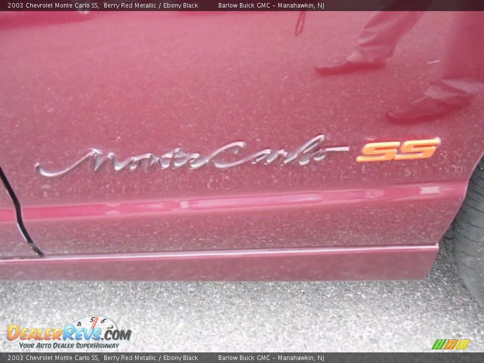 2003 Chevrolet Monte Carlo SS Berry Red Metallic / Ebony Black Photo #16