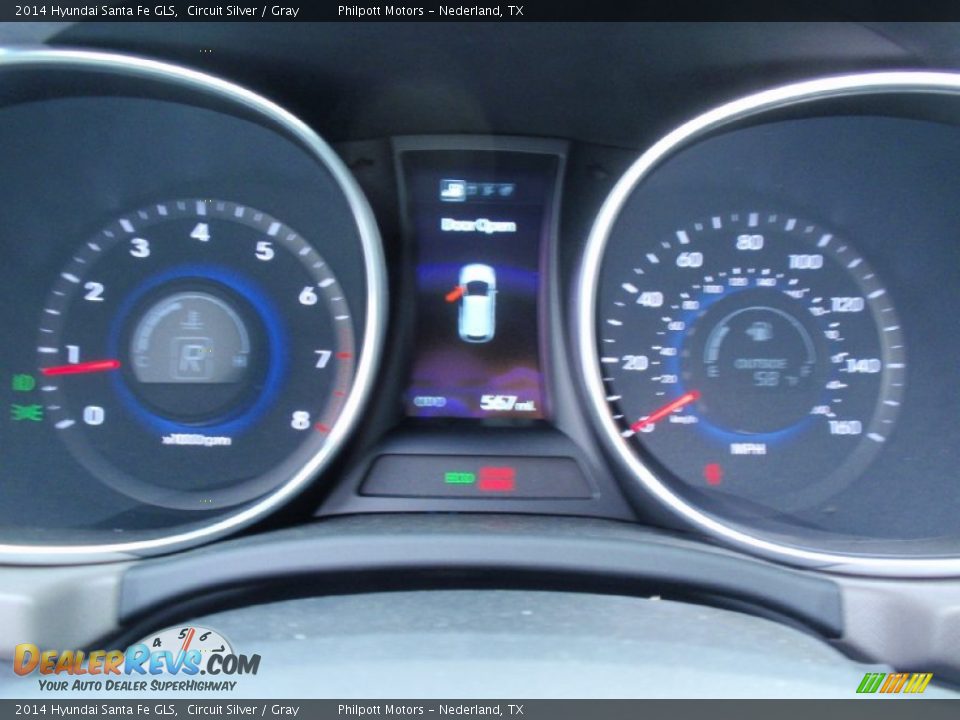 2014 Hyundai Santa Fe GLS Circuit Silver / Gray Photo #33