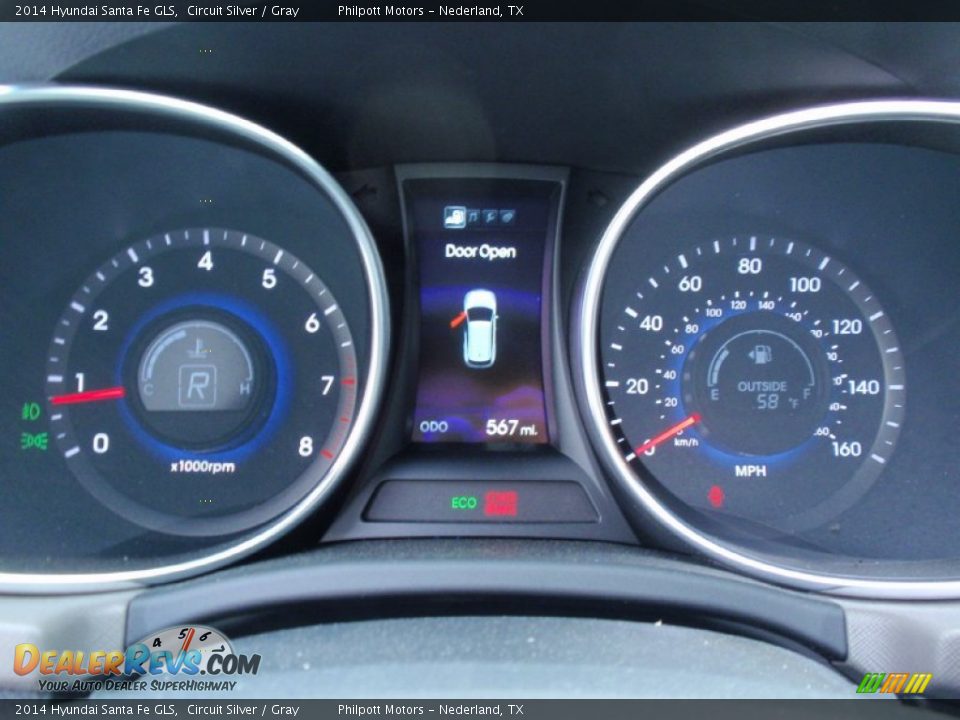 2014 Hyundai Santa Fe GLS Circuit Silver / Gray Photo #34