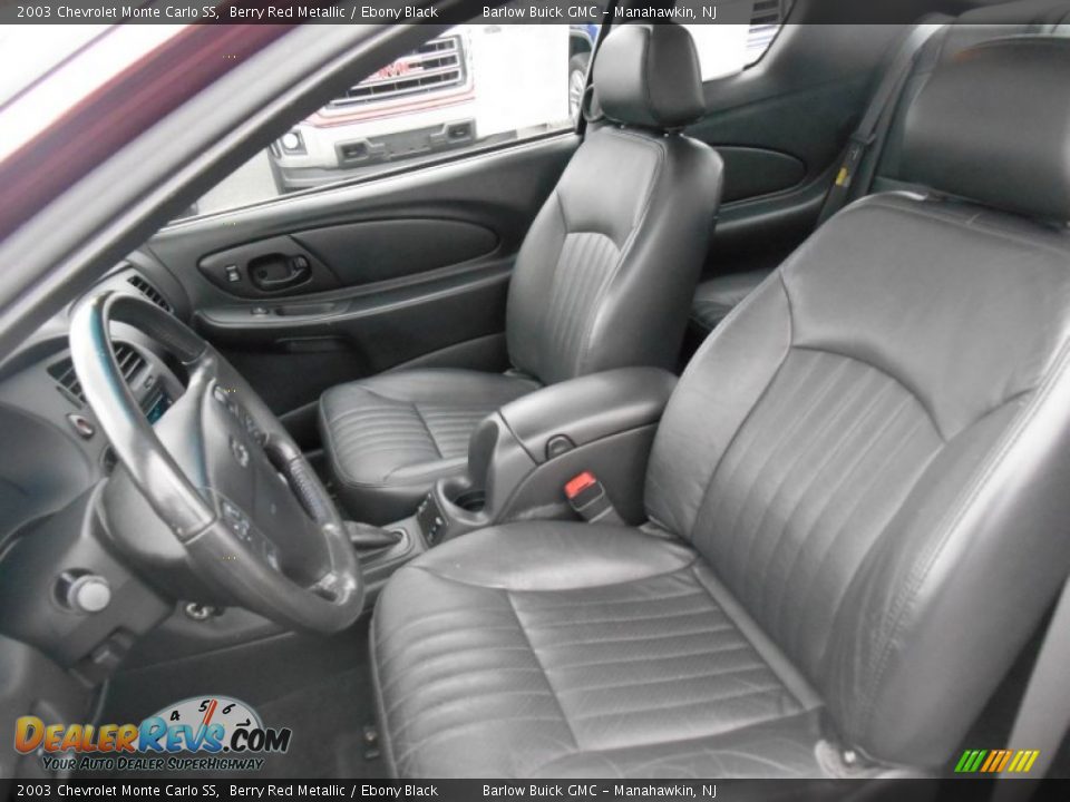 Ebony Black Interior - 2003 Chevrolet Monte Carlo SS Photo #19