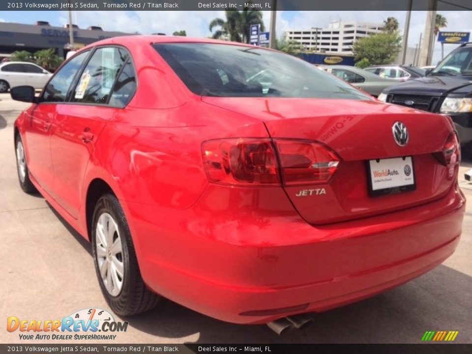 2013 Volkswagen Jetta S Sedan Tornado Red / Titan Black Photo #3