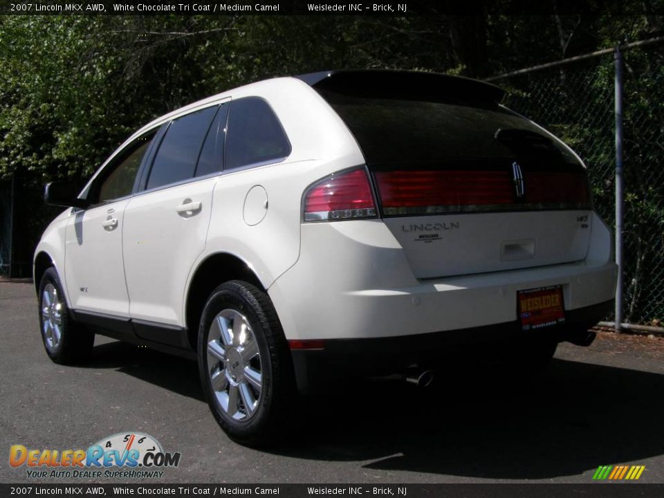 2007 Lincoln MKX AWD White Chocolate Tri Coat / Medium Camel Photo #4