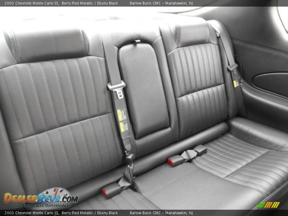 Rear Seat of 2003 Chevrolet Monte Carlo SS Photo #22