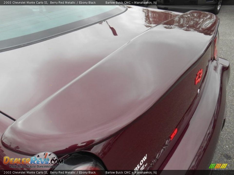 2003 Chevrolet Monte Carlo SS Berry Red Metallic / Ebony Black Photo #23