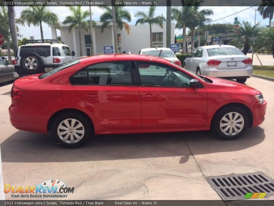 2013 Volkswagen Jetta S Sedan Tornado Red / Titan Black Photo #6