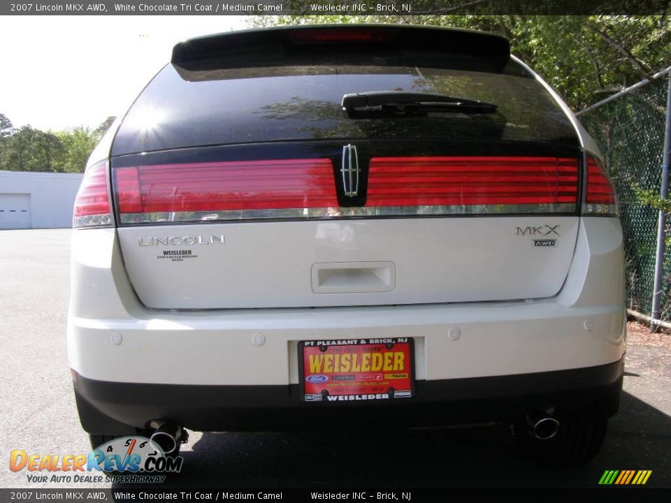 2007 Lincoln MKX AWD White Chocolate Tri Coat / Medium Camel Photo #5