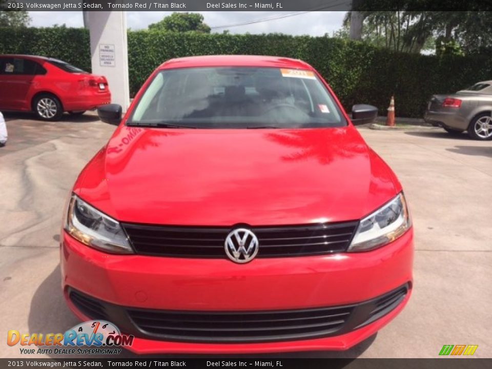 2013 Volkswagen Jetta S Sedan Tornado Red / Titan Black Photo #8