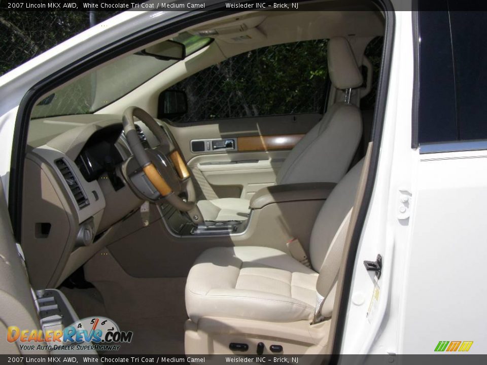 2007 Lincoln MKX AWD White Chocolate Tri Coat / Medium Camel Photo #9