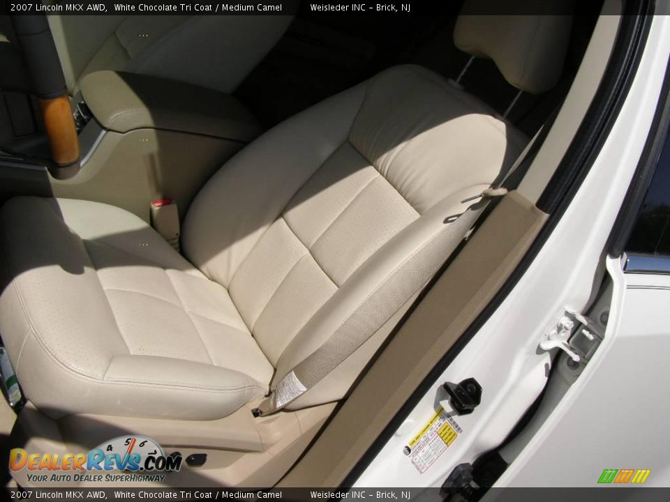 2007 Lincoln MKX AWD White Chocolate Tri Coat / Medium Camel Photo #10