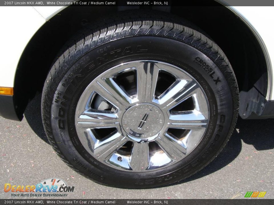 2007 Lincoln MKX AWD White Chocolate Tri Coat / Medium Camel Photo #13