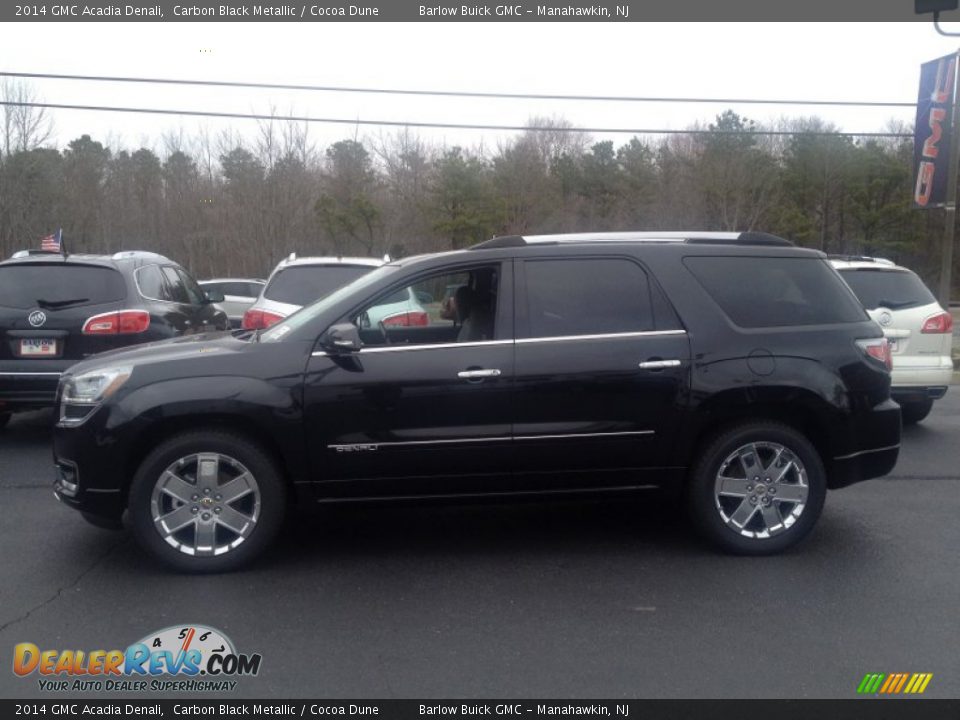 2014 GMC Acadia Denali Carbon Black Metallic / Cocoa Dune Photo #3