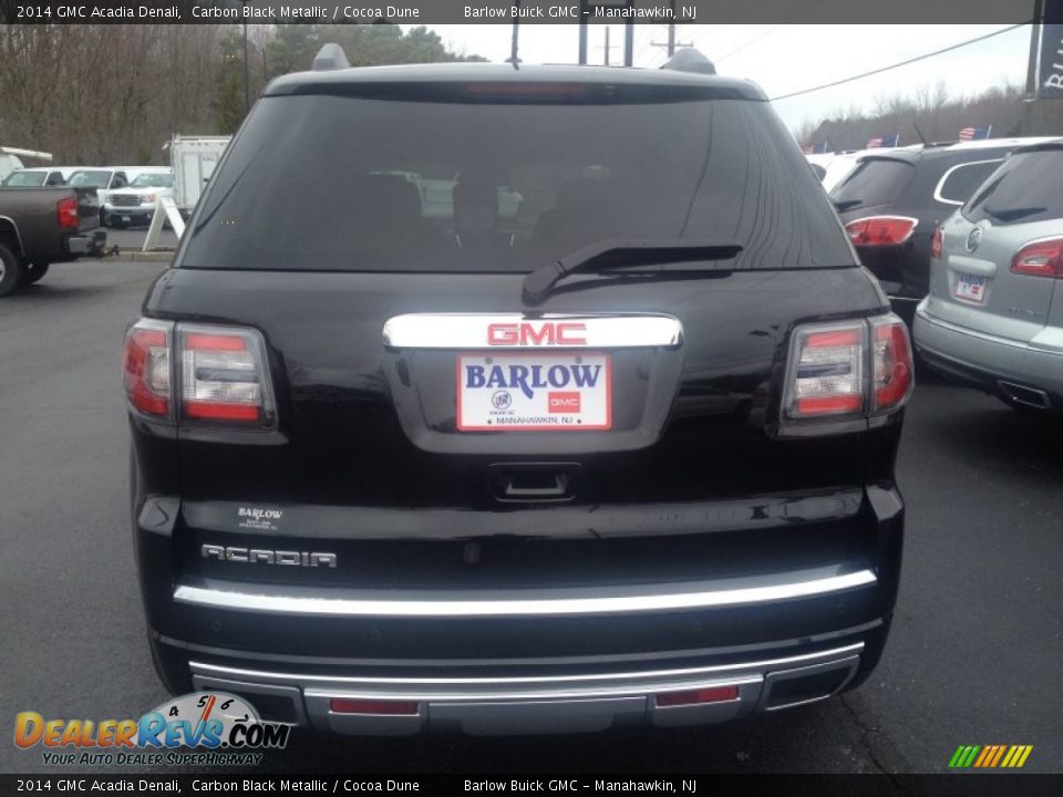 2014 GMC Acadia Denali Carbon Black Metallic / Cocoa Dune Photo #5