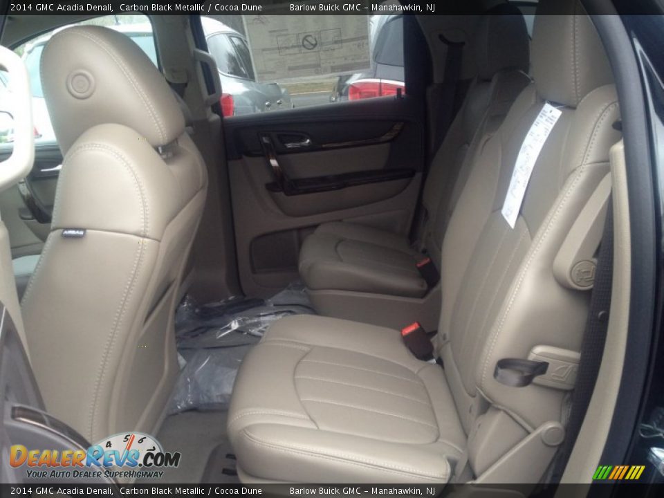 2014 GMC Acadia Denali Carbon Black Metallic / Cocoa Dune Photo #6