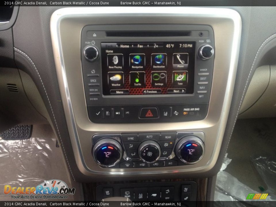 2014 GMC Acadia Denali Carbon Black Metallic / Cocoa Dune Photo #10