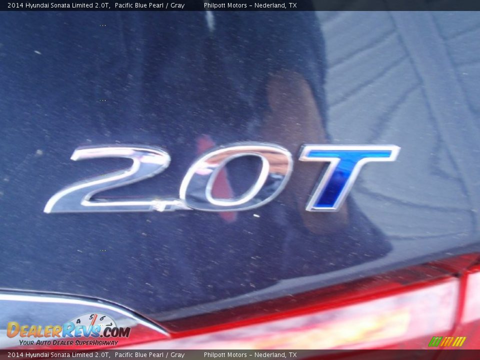 2014 Hyundai Sonata Limited 2.0T Pacific Blue Pearl / Gray Photo #16