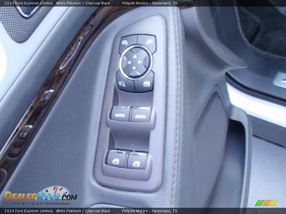 2014 Ford Explorer Limited White Platinum / Charcoal Black Photo #29
