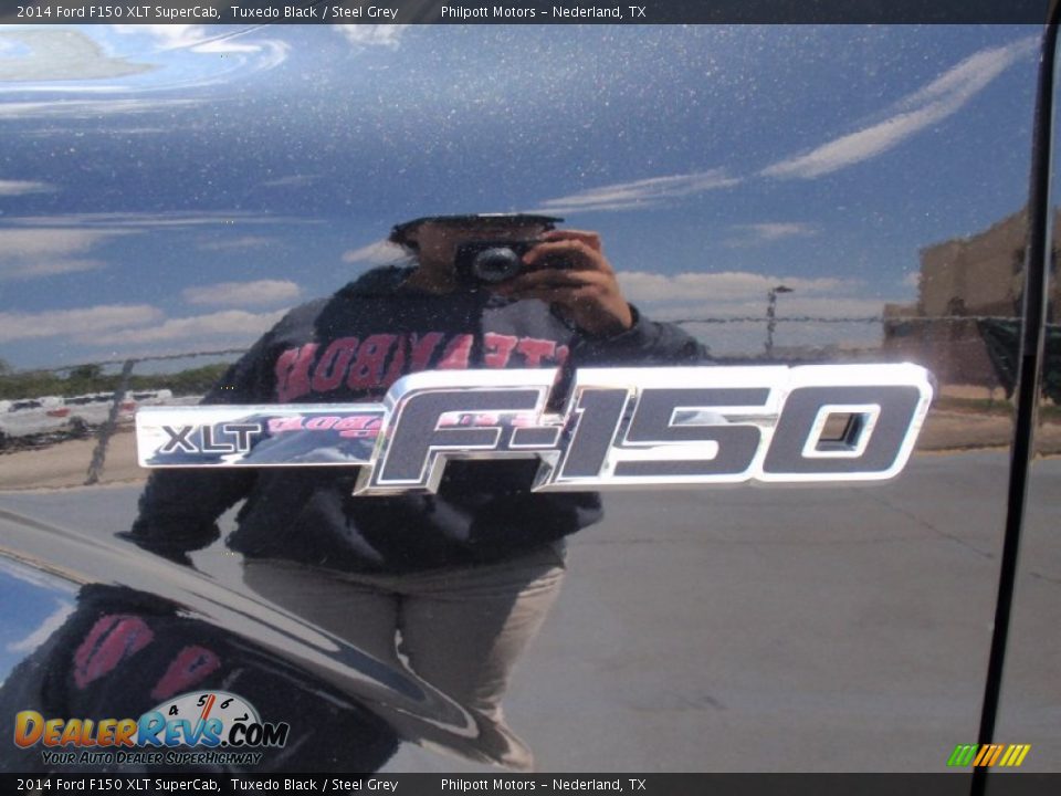 2014 Ford F150 XLT SuperCab Tuxedo Black / Steel Grey Photo #14