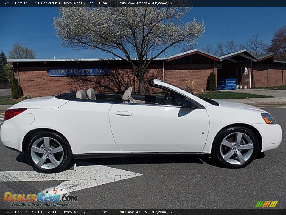 2007 Pontiac G6 GT Convertible Ivory White / Light Taupe Photo #1