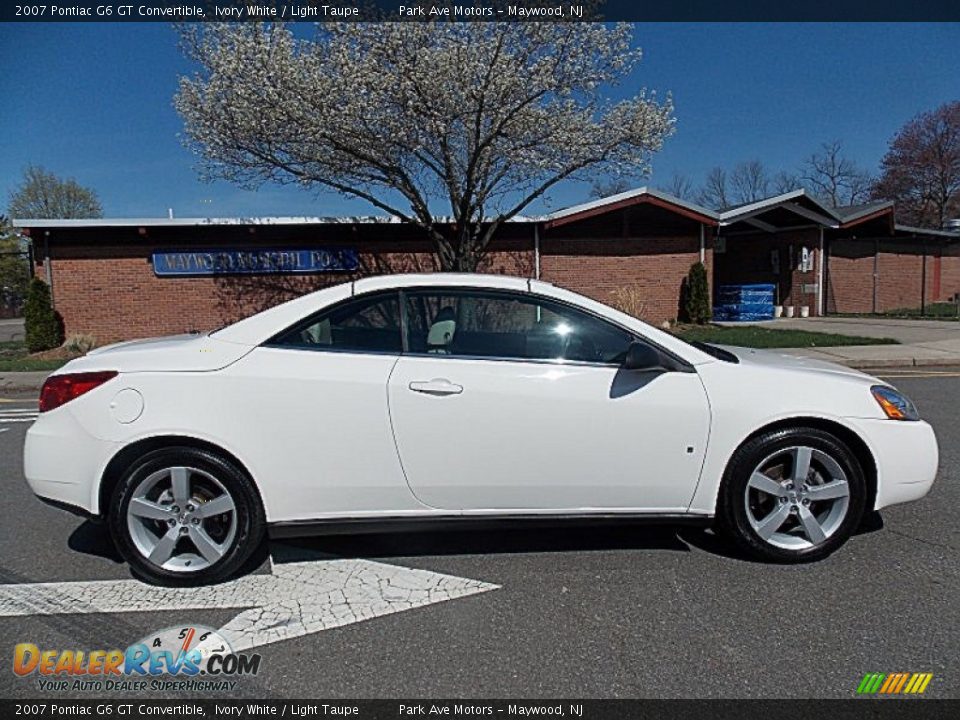 2007 Pontiac G6 GT Convertible Ivory White / Light Taupe Photo #7