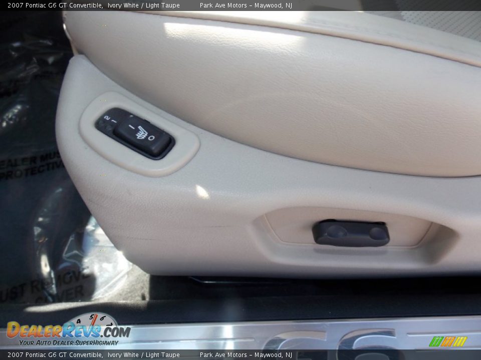 2007 Pontiac G6 GT Convertible Ivory White / Light Taupe Photo #14
