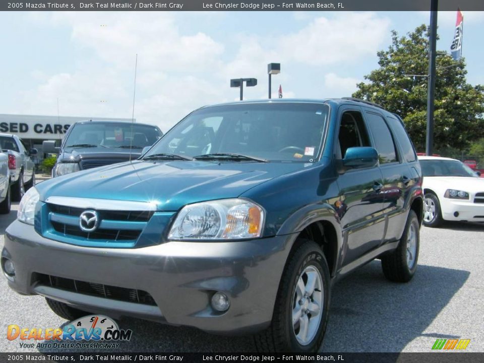 2005 Mazda Tribute s Dark Teal Metallic / Dark Flint Gray Photo #1