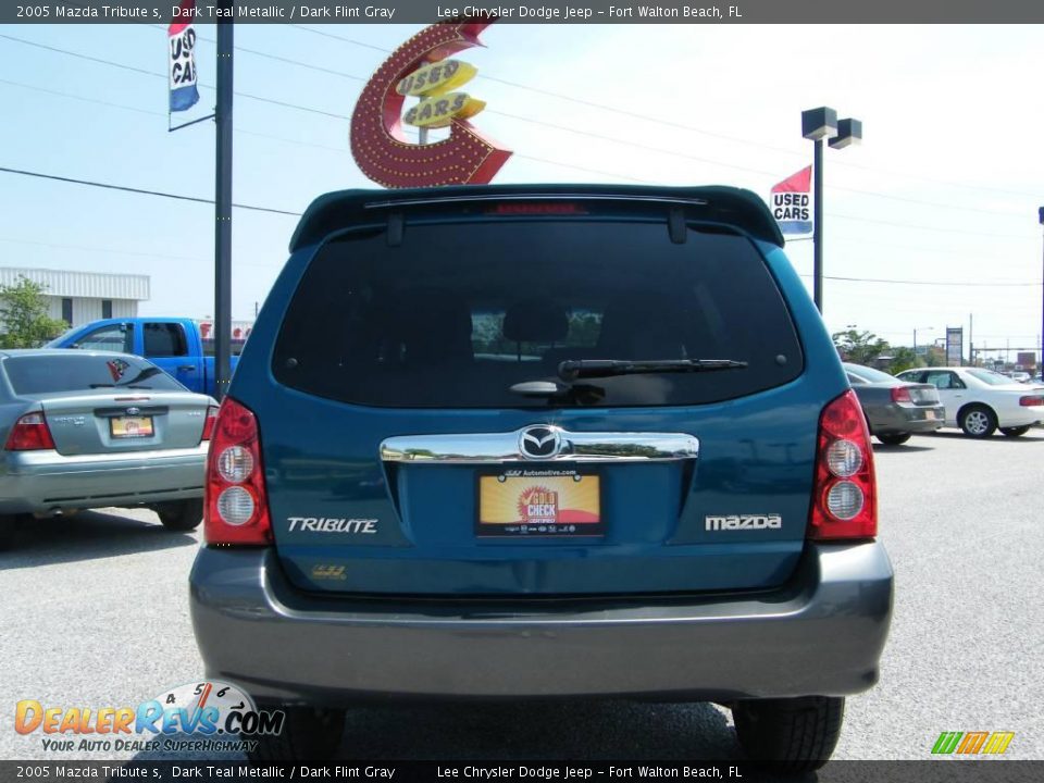 2005 Mazda Tribute s Dark Teal Metallic / Dark Flint Gray Photo #4