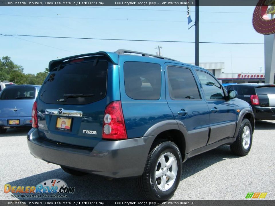 2005 Mazda Tribute s Dark Teal Metallic / Dark Flint Gray Photo #5