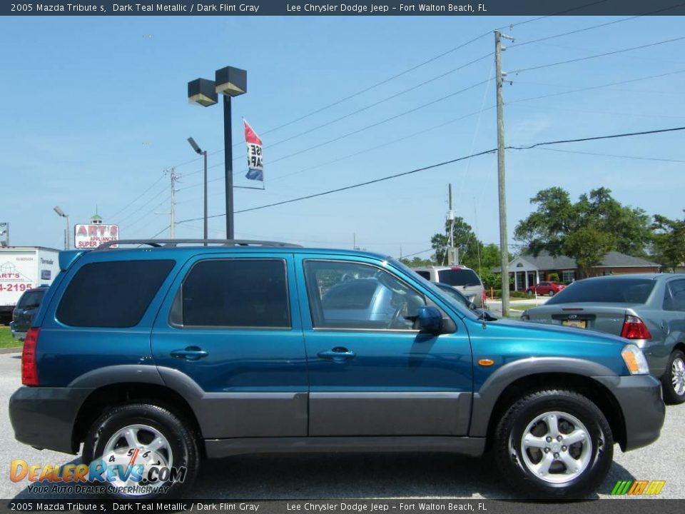 2005 Mazda Tribute s Dark Teal Metallic / Dark Flint Gray Photo #6