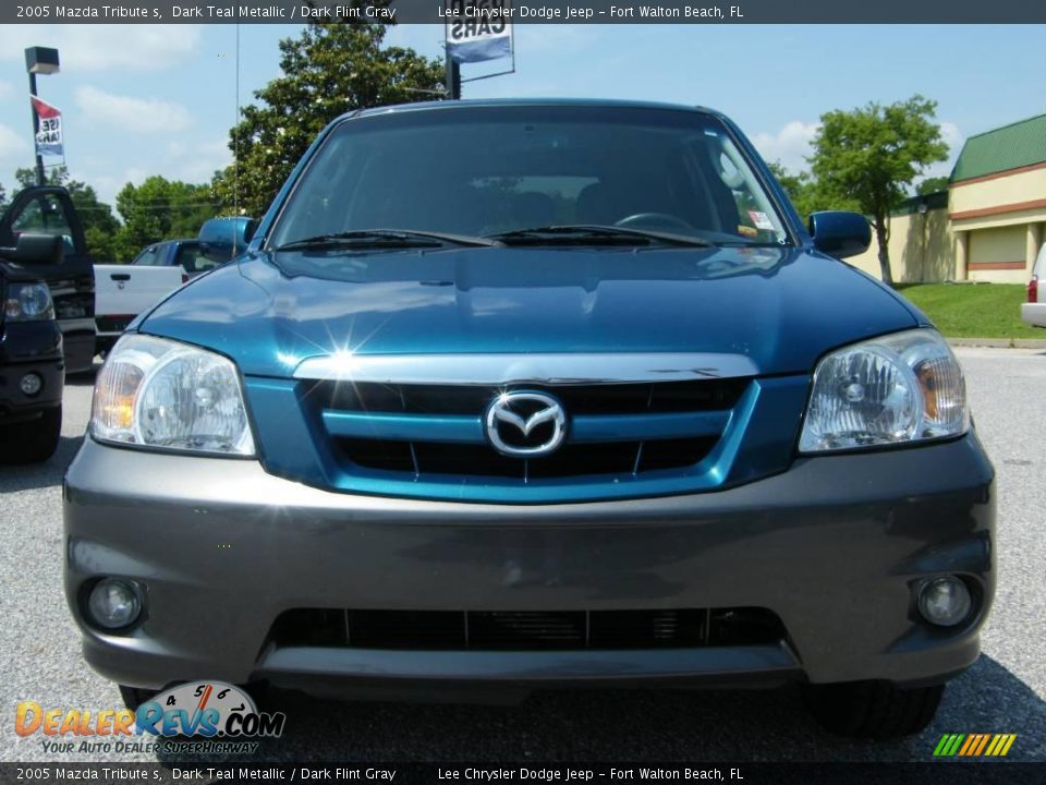 2005 Mazda Tribute s Dark Teal Metallic / Dark Flint Gray Photo #8