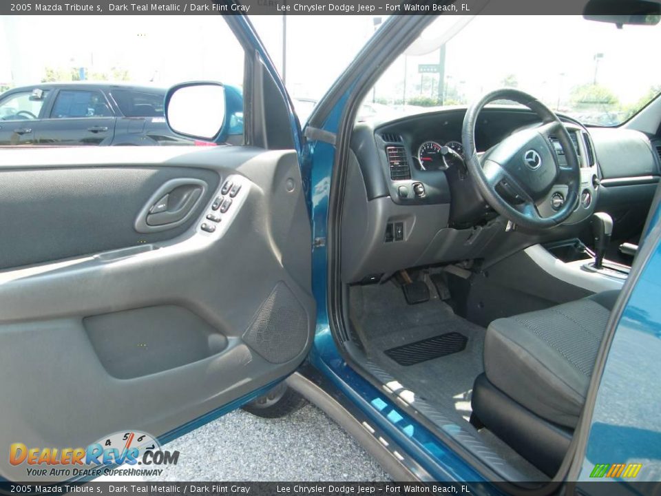 2005 Mazda Tribute s Dark Teal Metallic / Dark Flint Gray Photo #13