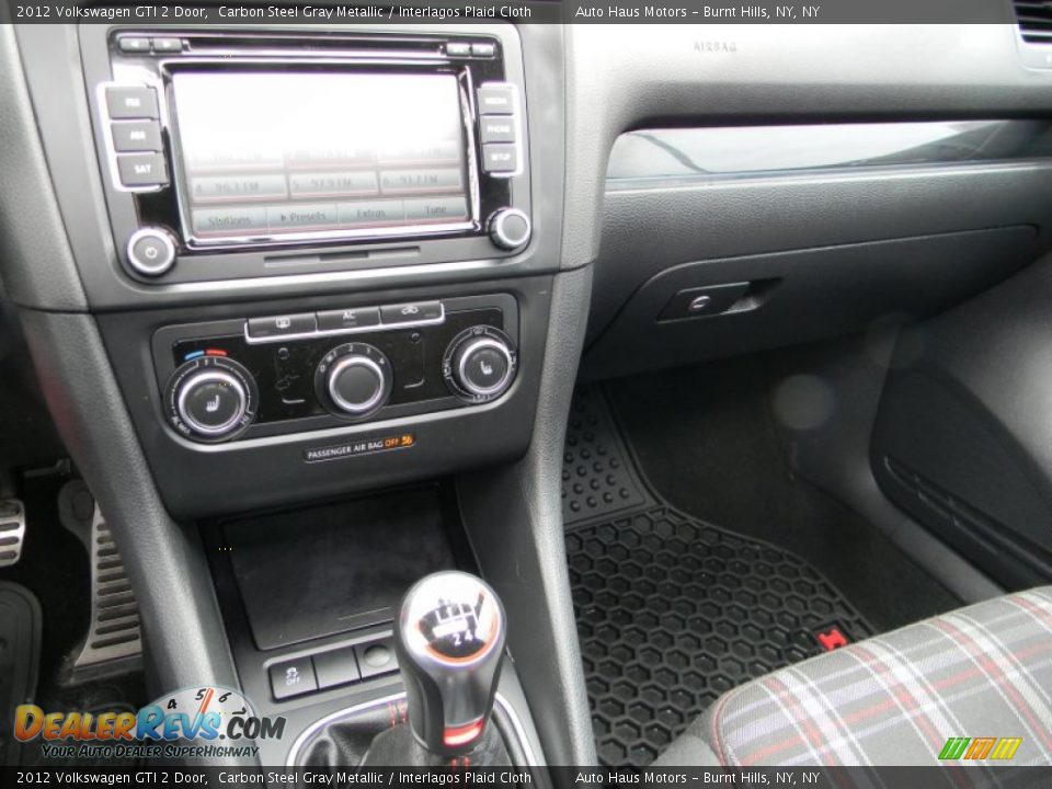 2012 Volkswagen GTI 2 Door Carbon Steel Gray Metallic / Interlagos Plaid Cloth Photo #3