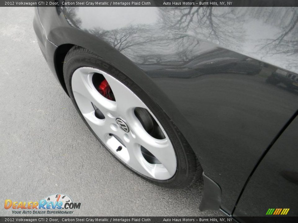2012 Volkswagen GTI 2 Door Carbon Steel Gray Metallic / Interlagos Plaid Cloth Photo #5