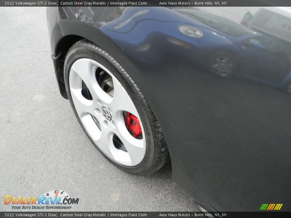 2012 Volkswagen GTI 2 Door Carbon Steel Gray Metallic / Interlagos Plaid Cloth Photo #7