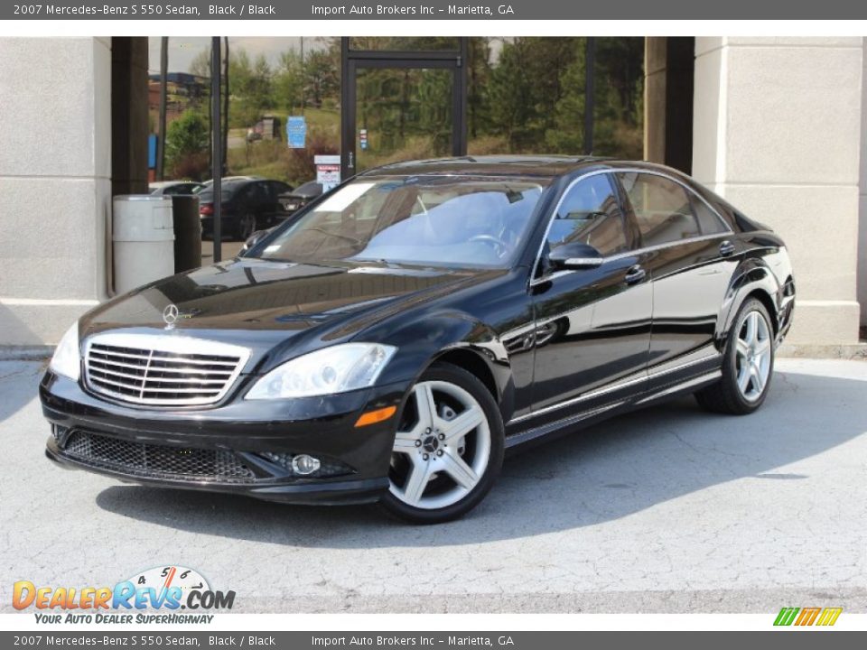 Black 2007 Mercedes-Benz S 550 Sedan Photo #2