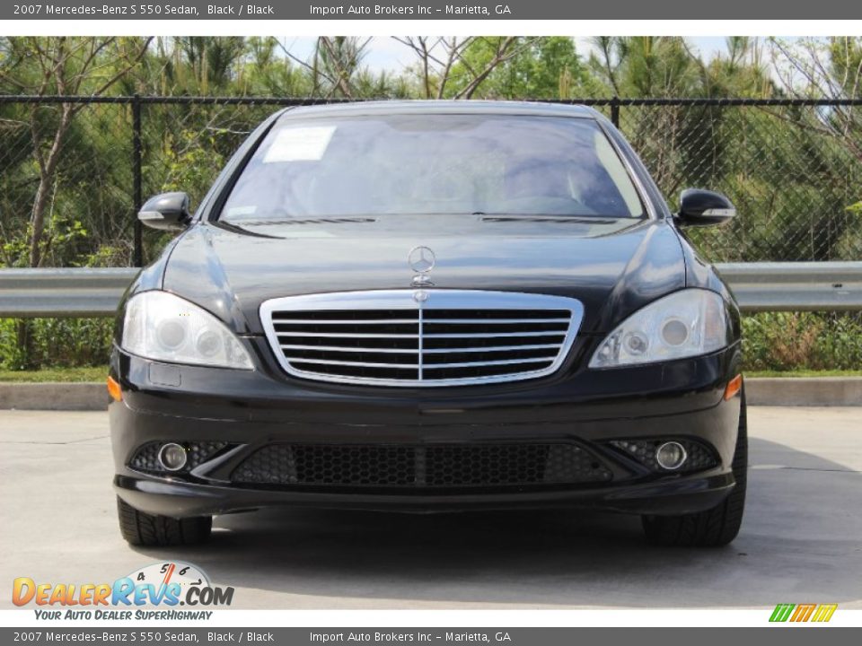2007 Mercedes-Benz S 550 Sedan Black / Black Photo #4