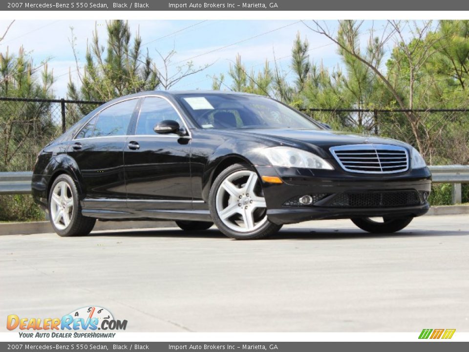 Black 2007 Mercedes-Benz S 550 Sedan Photo #5