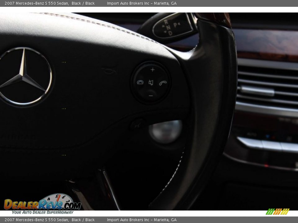 2007 Mercedes-Benz S 550 Sedan Black / Black Photo #22