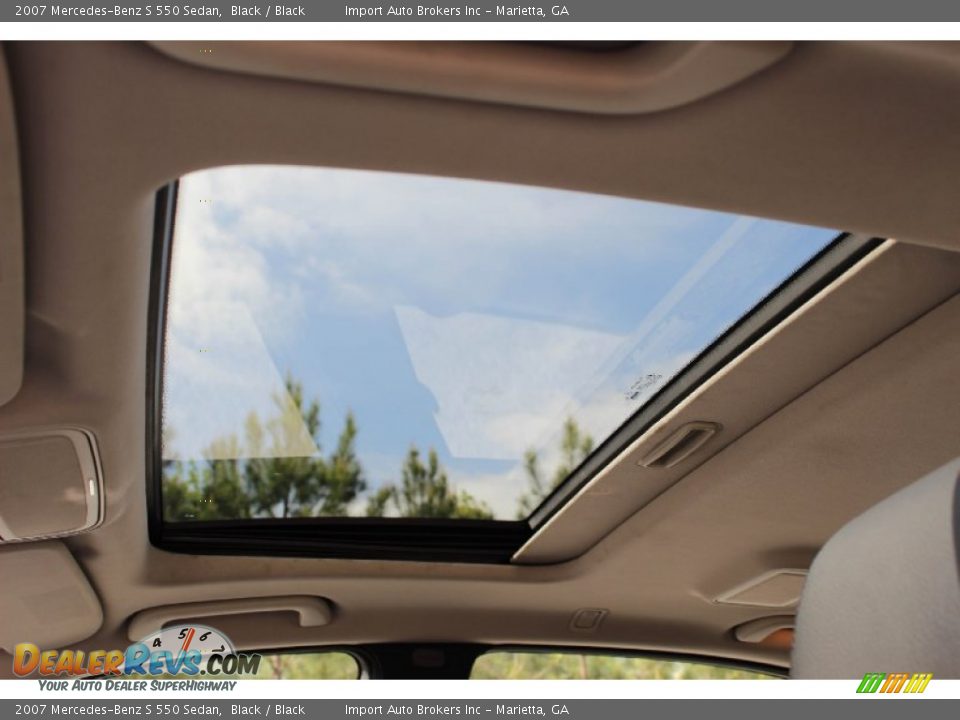 2007 Mercedes-Benz S 550 Sedan Black / Black Photo #30