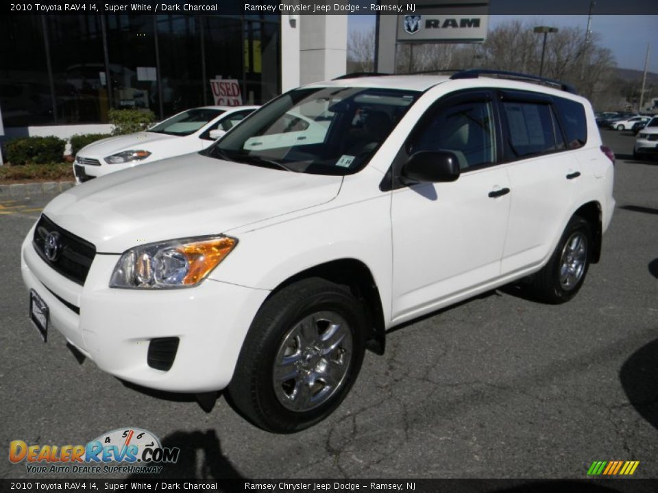 2010 Toyota RAV4 I4 Super White / Dark Charcoal Photo #1