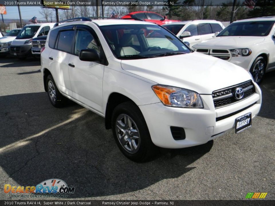 2010 Toyota RAV4 I4 Super White / Dark Charcoal Photo #4