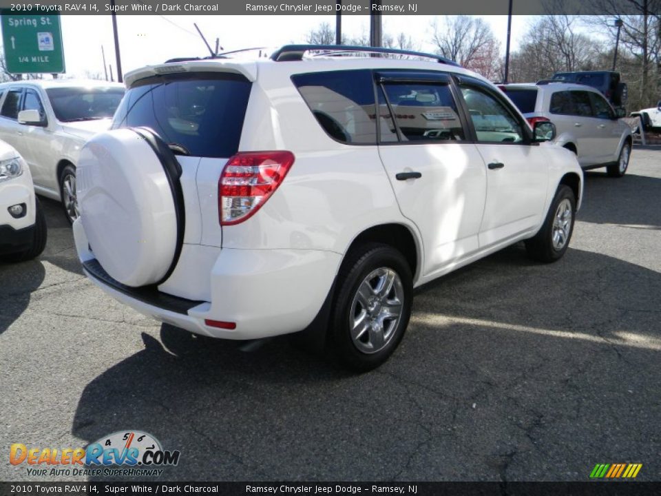 2010 Toyota RAV4 I4 Super White / Dark Charcoal Photo #6