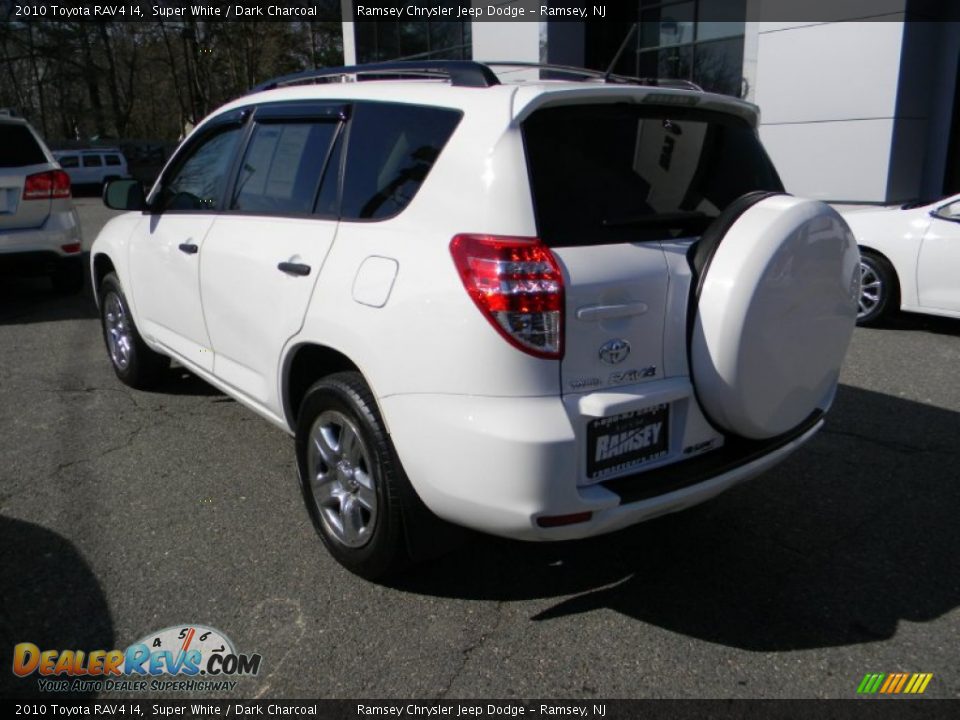 2010 Toyota RAV4 I4 Super White / Dark Charcoal Photo #9