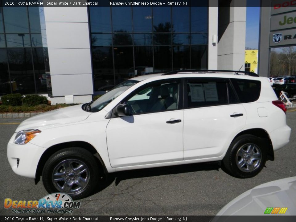 2010 Toyota RAV4 I4 Super White / Dark Charcoal Photo #10