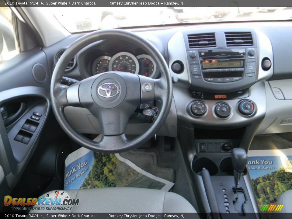 2010 Toyota RAV4 I4 Super White / Dark Charcoal Photo #12